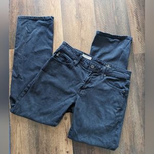 AG Adriano Goldschmied mens black jeans The Protege straight leg 30 x 34